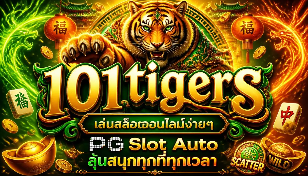 101tigers เล่นสล็อตออนไลน์ง่ายๆ PG Slot Auto ลุ้นสนุกทุกที่ทุกเวลา